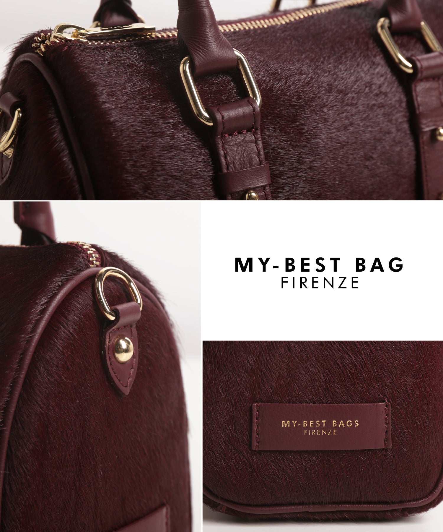 サンキョウショウカイ 三京商会 [MY BEST BAG]ホースヘア牛革ミニボストンショルダーバッグ