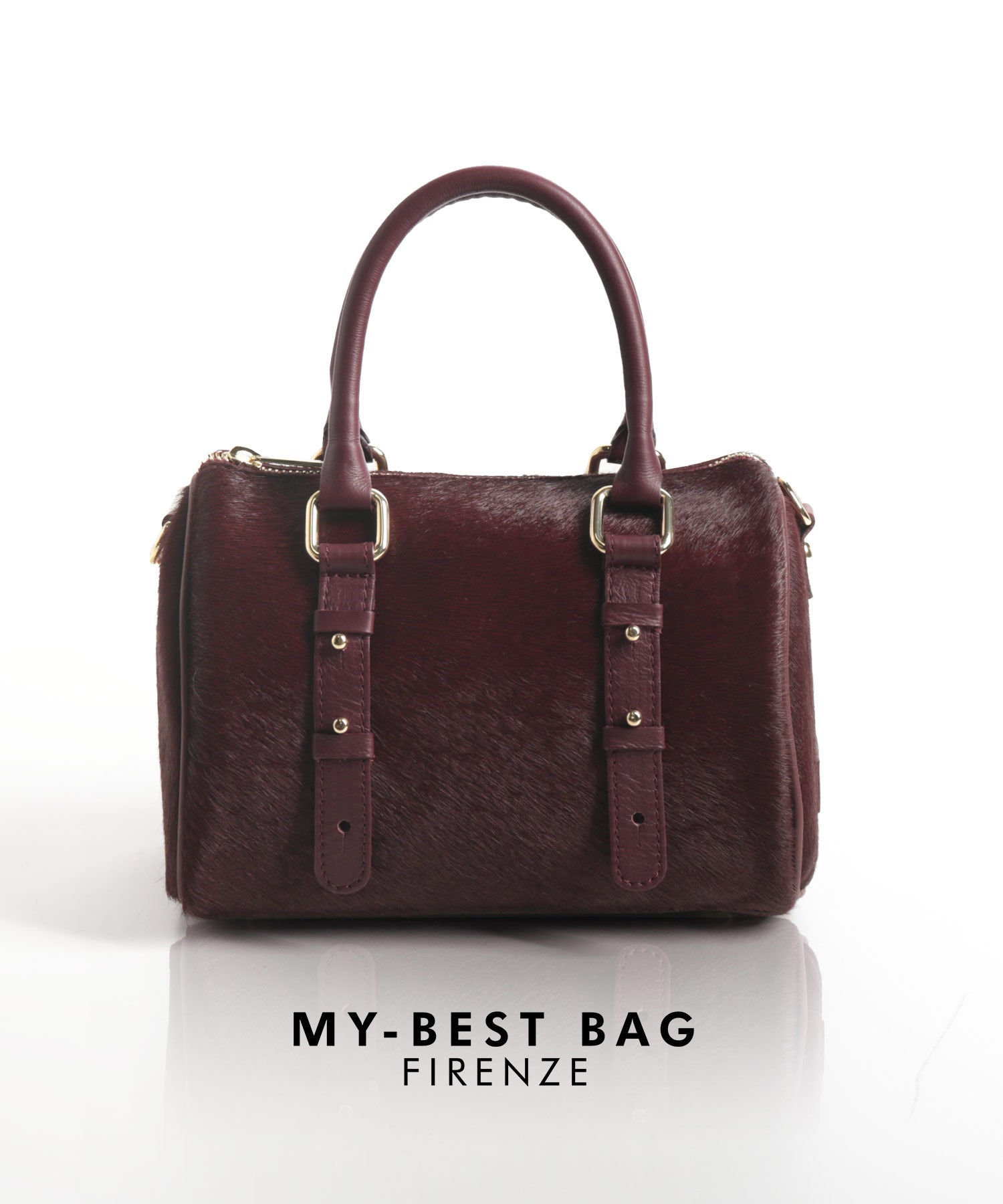 サンキョウショウカイ 三京商会 [MY BEST BAG]ホースヘア牛革ミニボストンショルダーバッグ