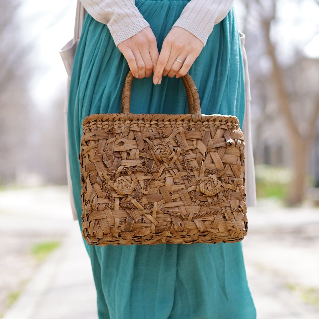 サンキョウショウカイ 三京商会 山ぶどうカゴバッグ （山葡萄） 山葡萄