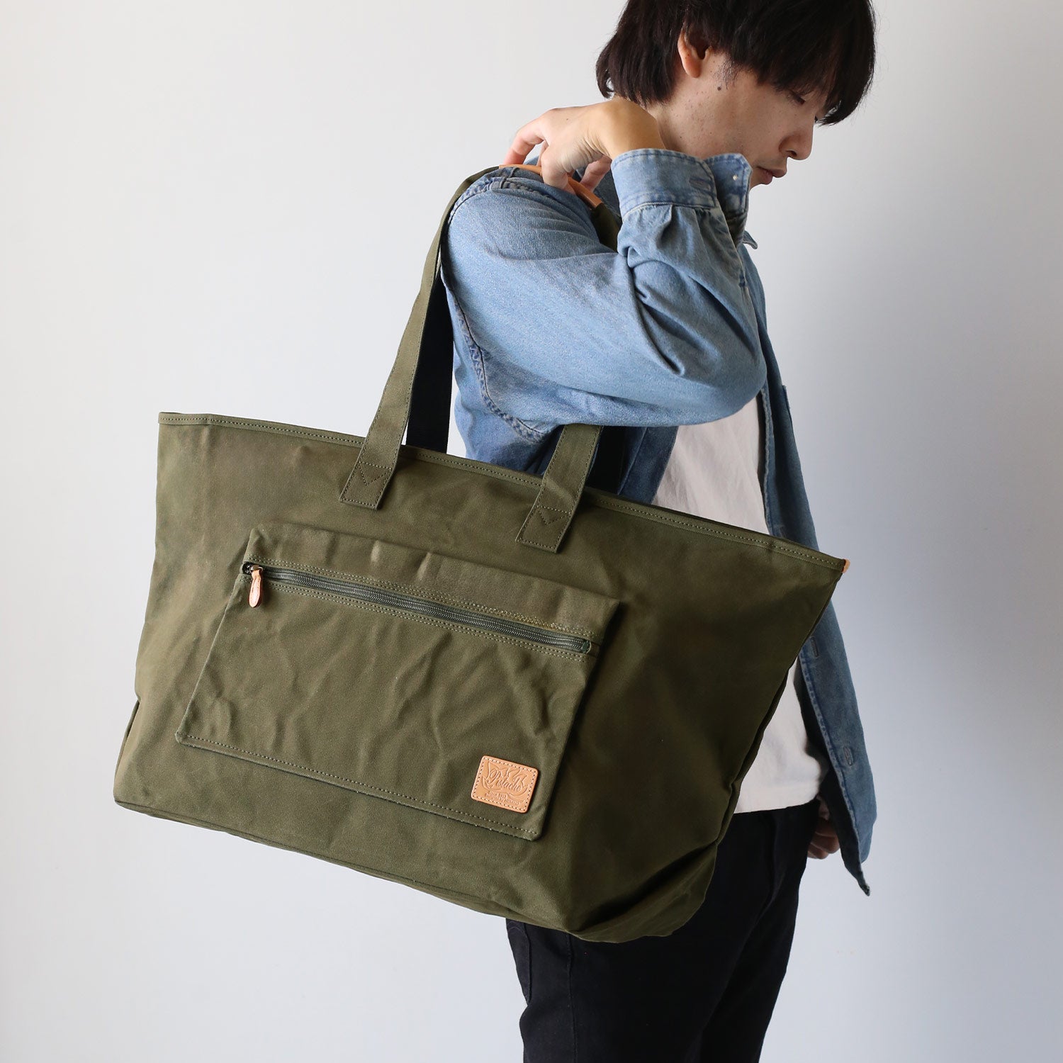 サンキョウショウカイ 三京商会 Pistache ボストンバッグ 大容量50L 旅行バック 日本製 （カーキ） カーキ
