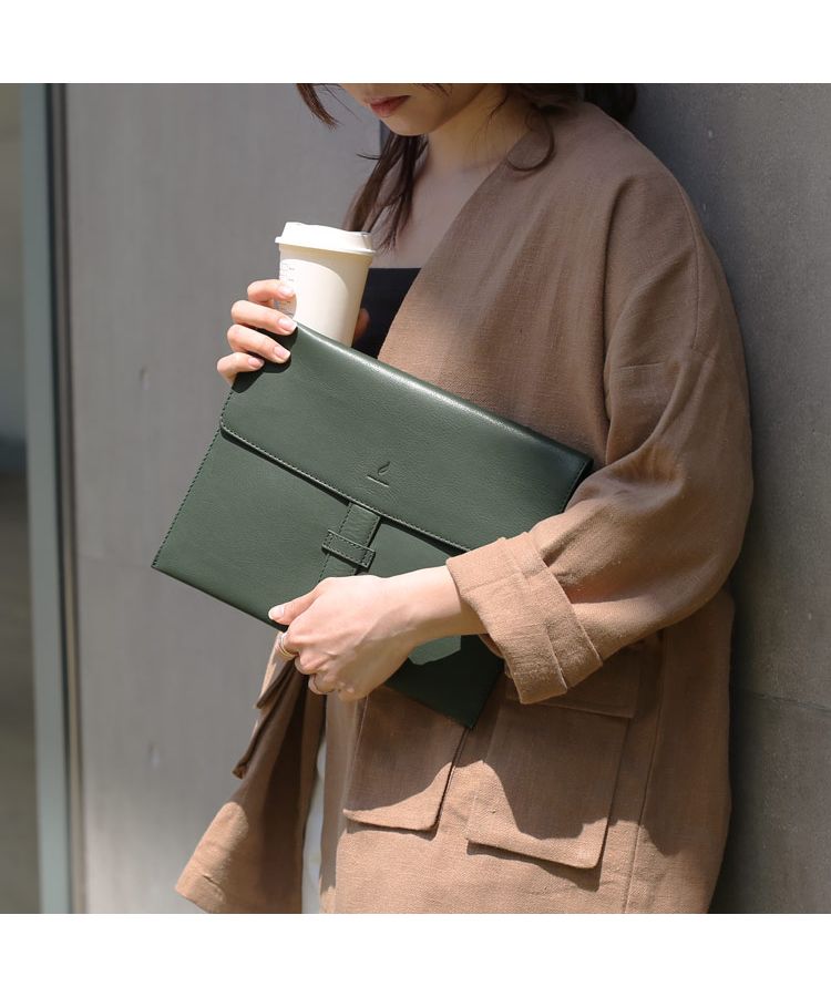 サンキョウショウカイ 三京商会 [mieno]牛革レザータブレットケース