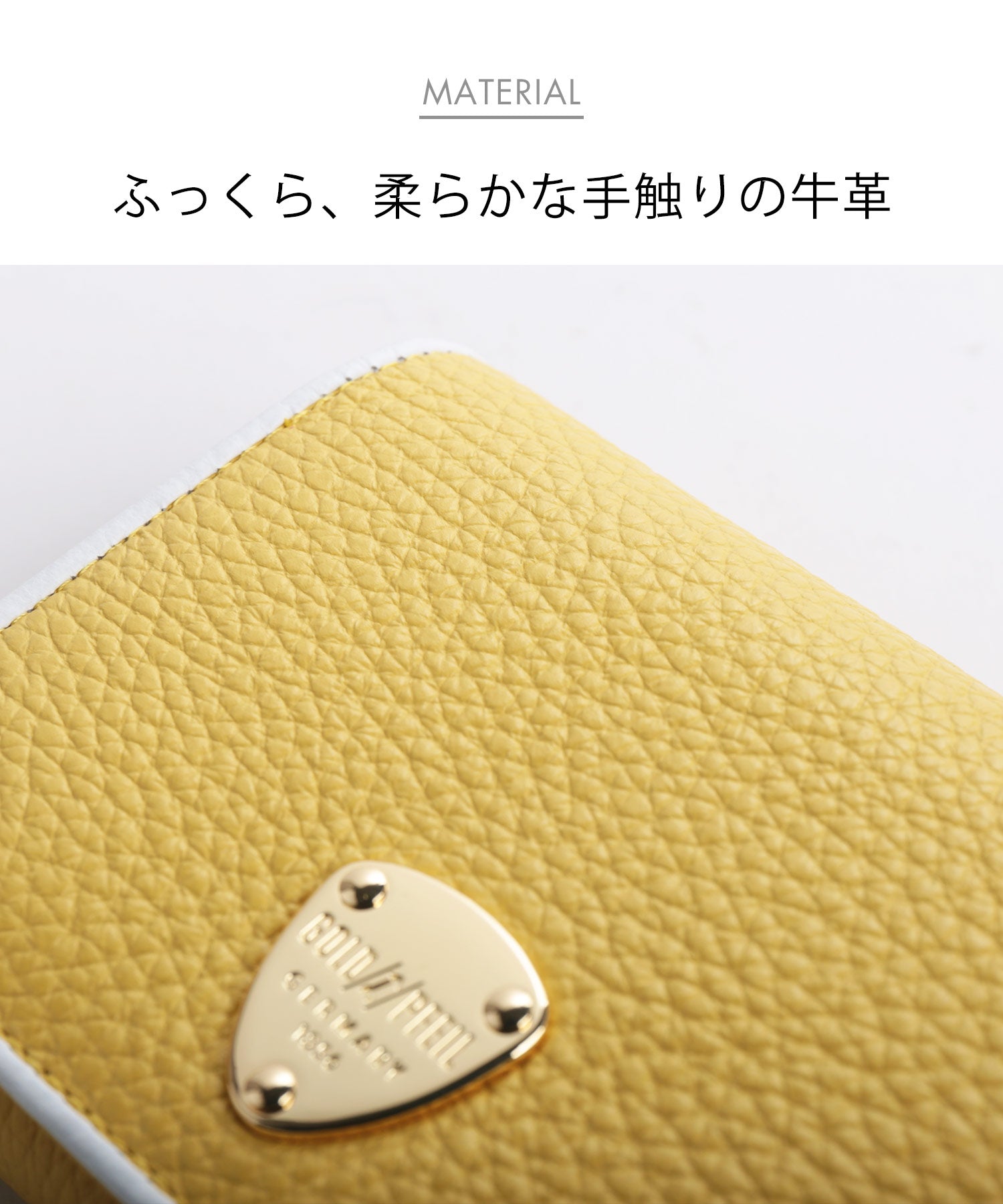 サンキョウショウカイ 三京商会 [GOLD PFEIL]牛革レザーバイカラー折財布