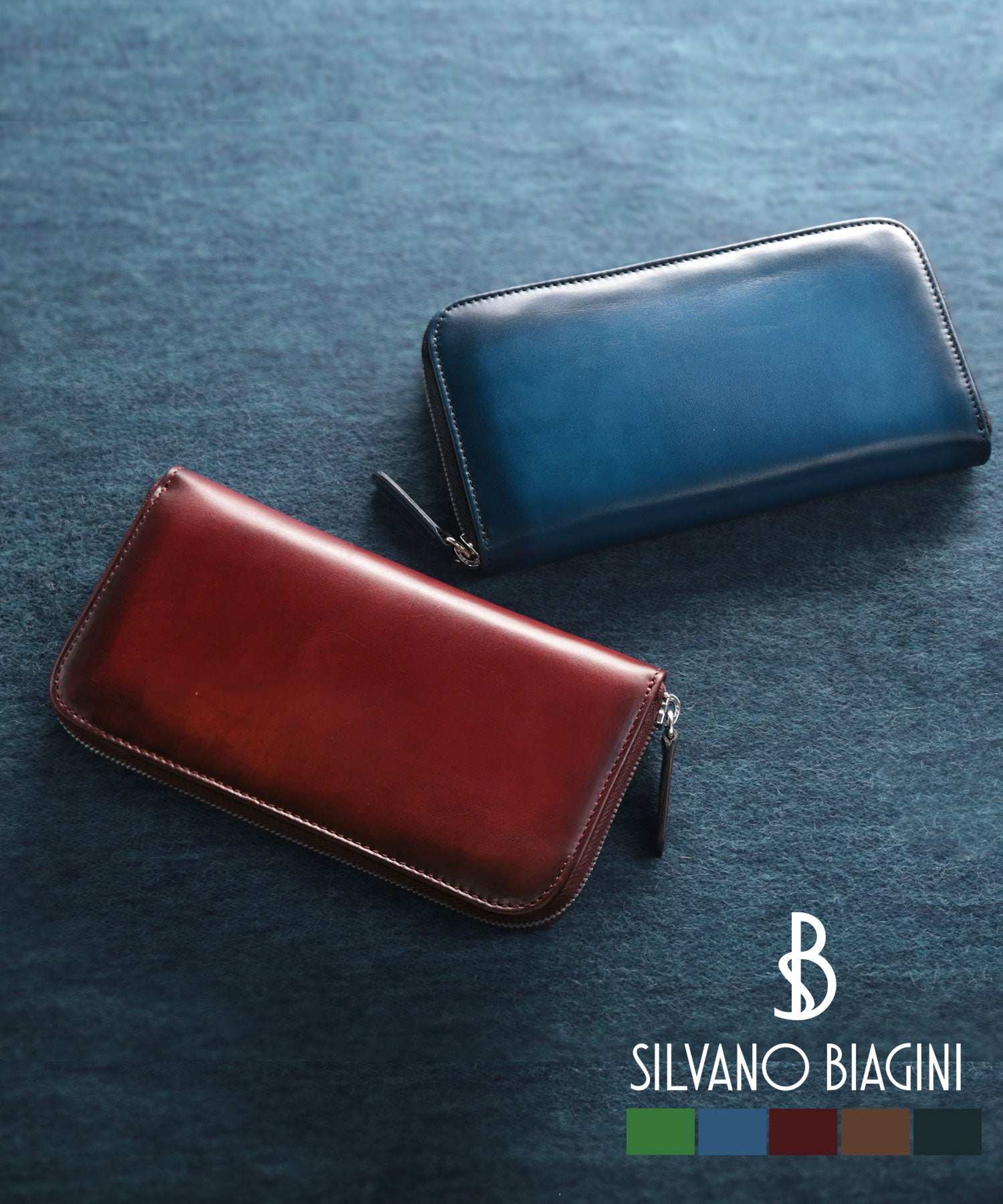 サンキョウショウカイ 三京商会 [SILVANO BIAGINI]イタリアンレザー長財布