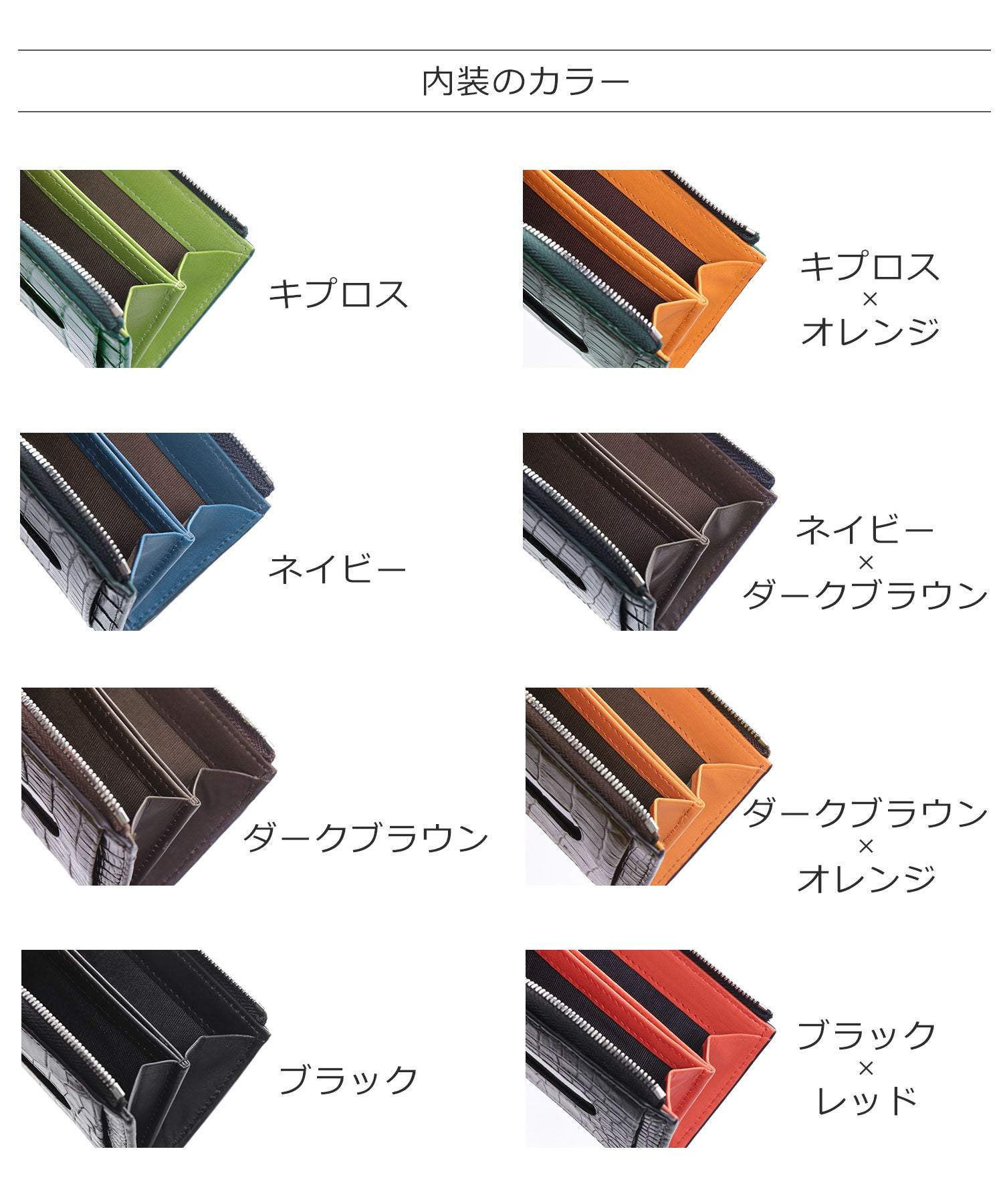 サンキョウショウカイ 三京商会 クロコダイルレザーL字ファスナーミニ財布