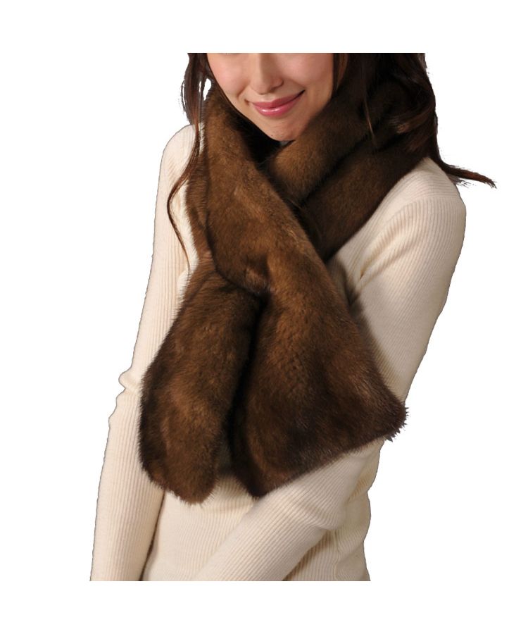 Sankyo Shokai Three Capital Trading Co. Fur Muffler Copenhagen Mink Large Size