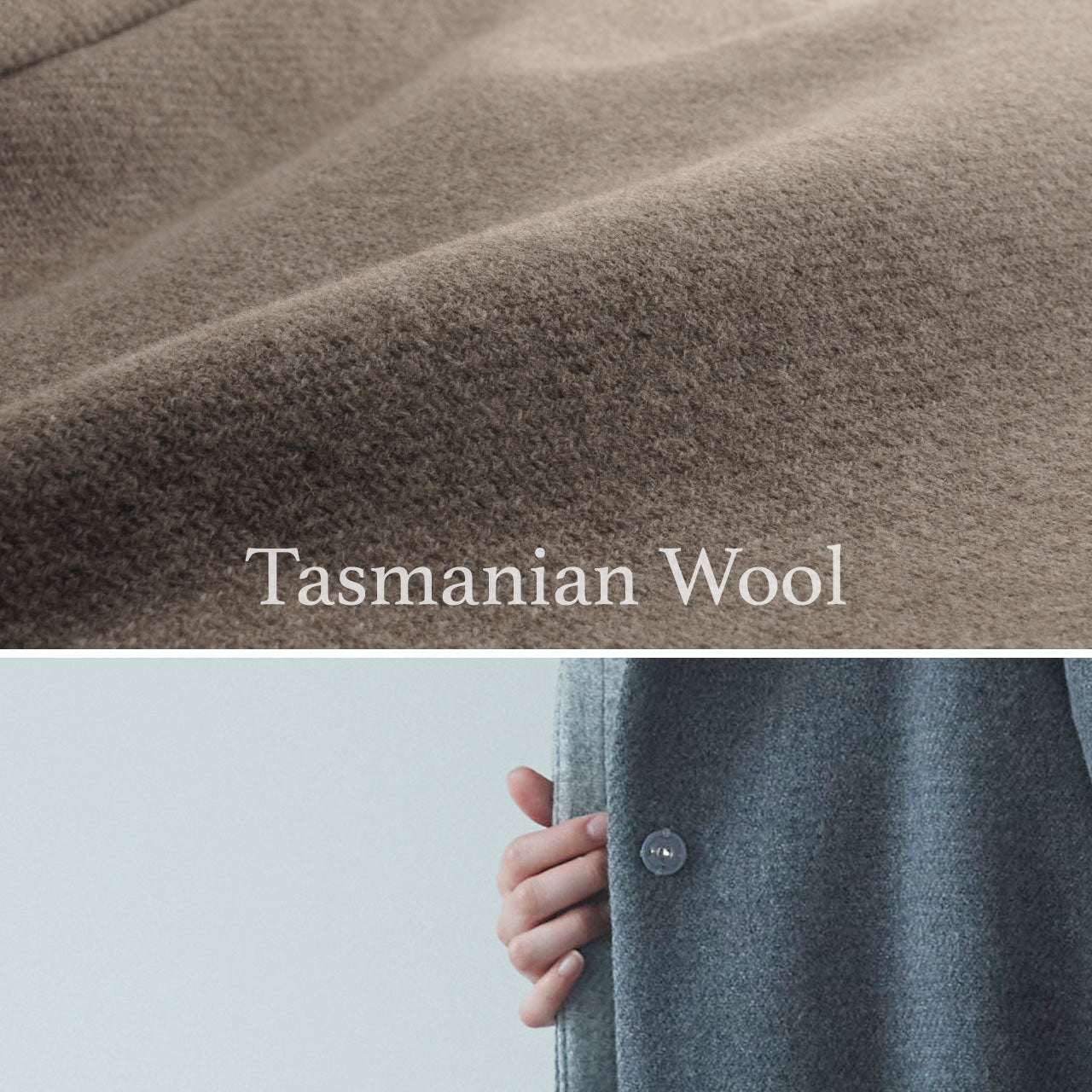 サンキョウショウカイ 三京商会 日本製 ロングコート タスマニアリバーウール フォックスファー （グレー） グレー