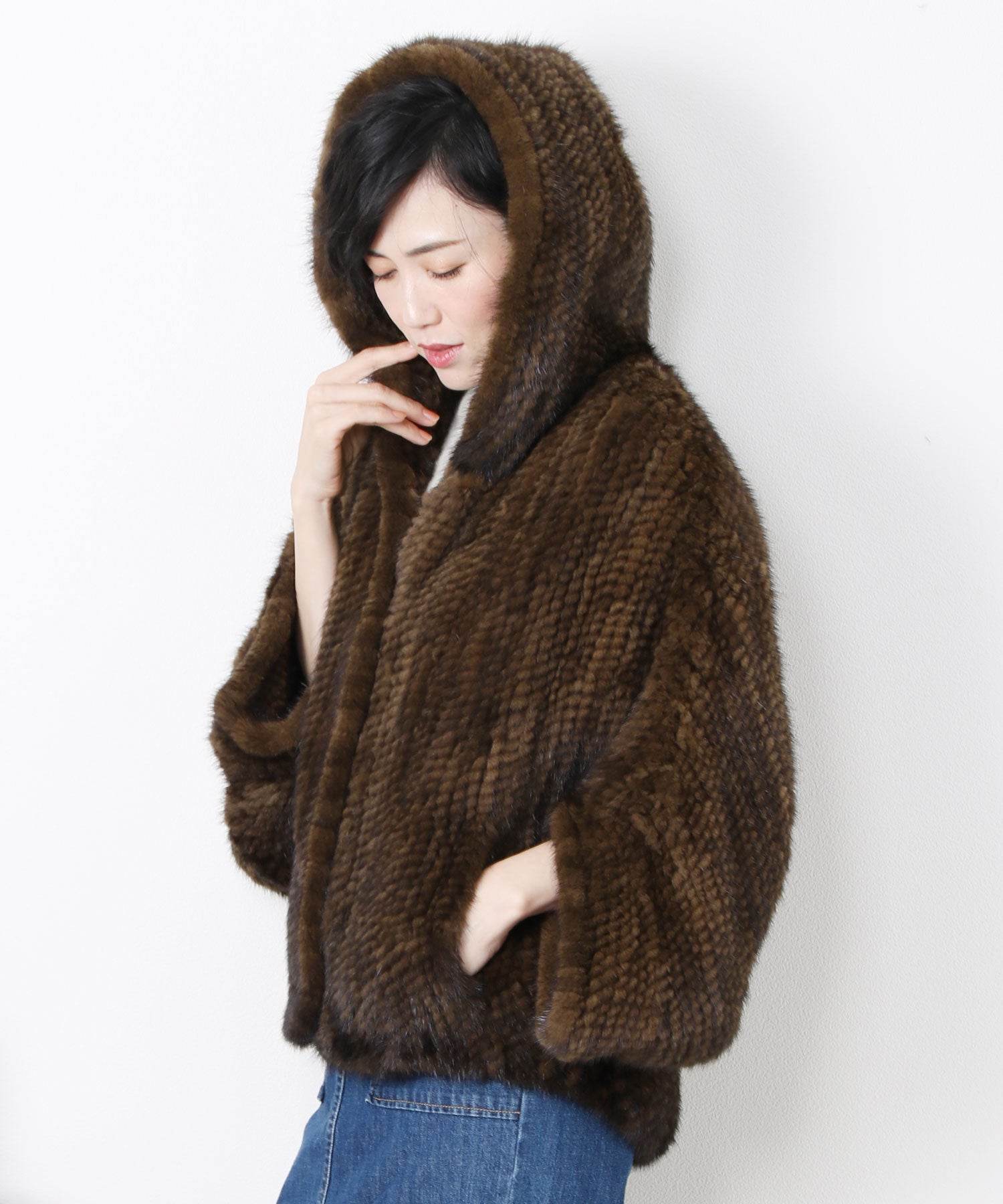 Sankyo Shokai Mink Cape & Jacket Hood Design Dolman