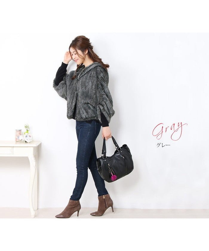 Sankyo Shokai Mink Cape & Jacket Hood Design Dolman