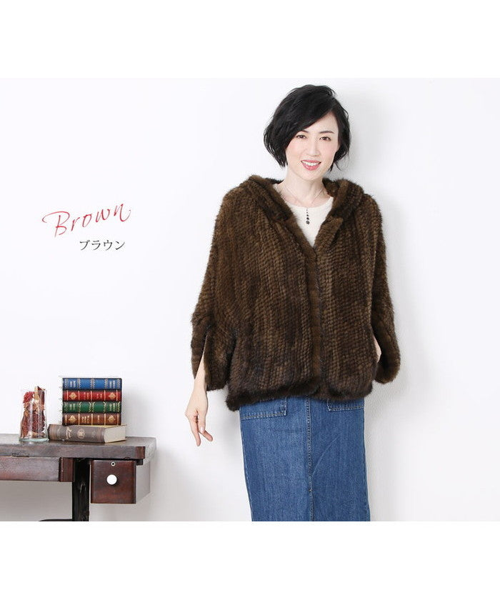 Sankyo Shokai Mink Cape & Jacket Hood Design Dolman