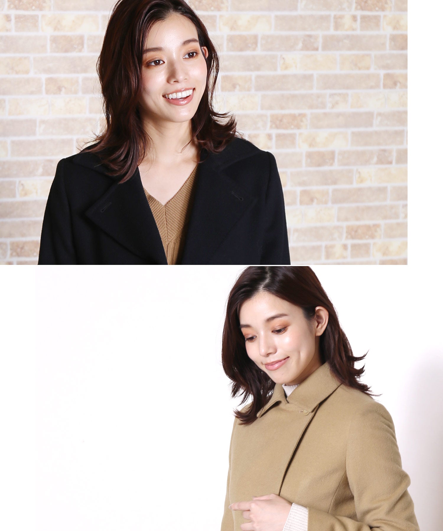 サンキョウショウカイ 三京商会 カシミヤブレンドウールコートテーラードカラー