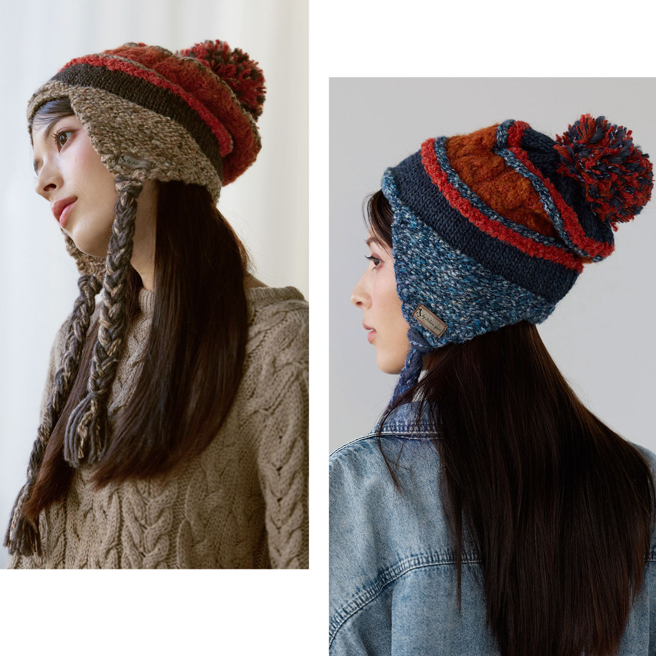 サンキョウショウカイ 三京商会 ニット帽ポンポン耳当て付き （グリーン系） グリーン系