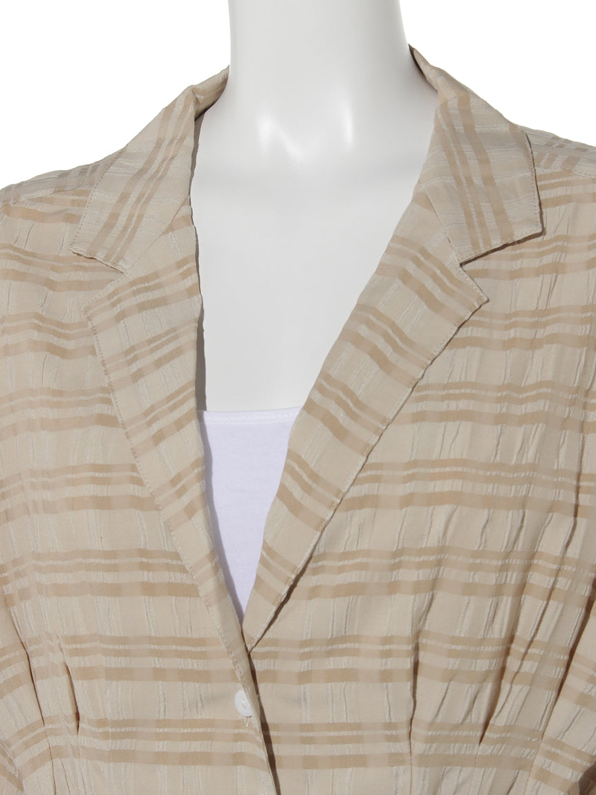 スライ SLY THIN OPEN COLLARED SH （アイボリー） アイボリー