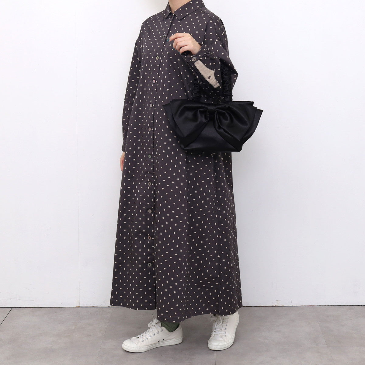 サミールナスリ SMIR NASLI サテンリボンバッグ