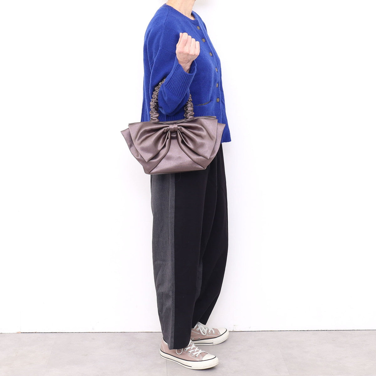 サミールナスリ SMIR NASLI サテンリボンバッグ
