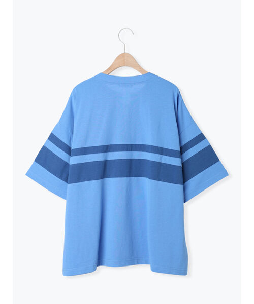 エスエムツー SM2 [接触冷感]編み上げラインTシャツ （ブルー） ブルー