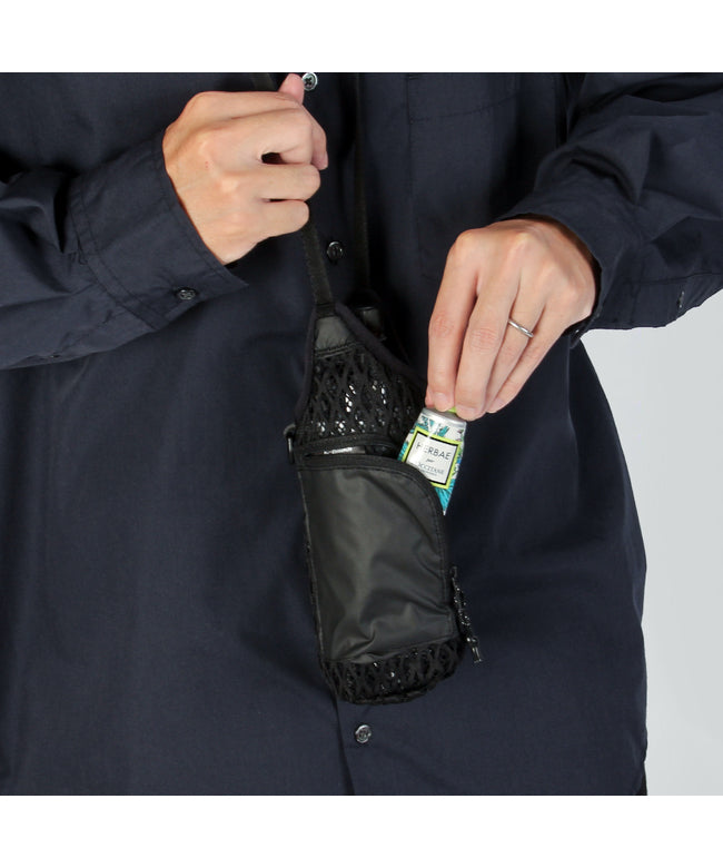 スノーピーク snow peak 新商品/スノーピーク/スノーピーク/ダブルフェイスメッシュ/Double Face Mesh/Bottle Carrier/ショルダーバッグ/ボトルキャリア【a （ブラック） ブラック