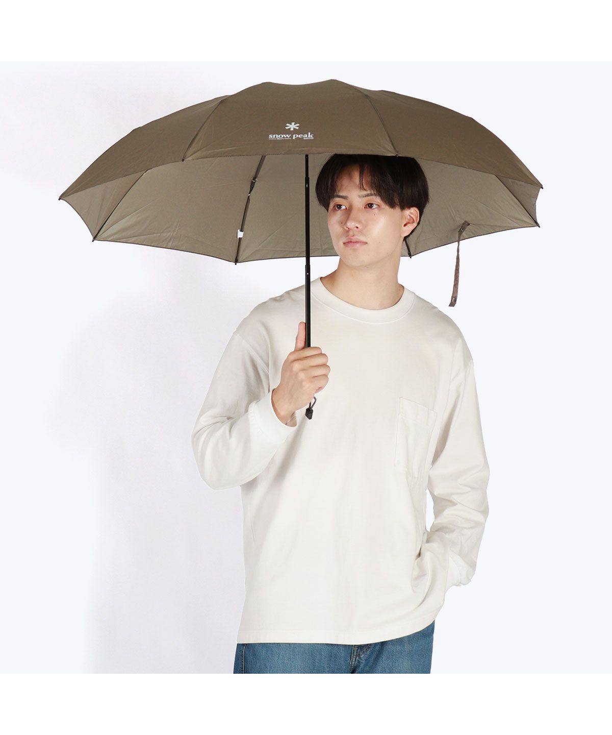 スノーピーク snow peak スノーピーク 折りたたみ傘 軽量 晴雨兼用 大きい snow peak コンパクト 傘 UV 紫外線カット 手動 スノーピークアンブレラUL UGー135GY （ブラウン） ブラウン