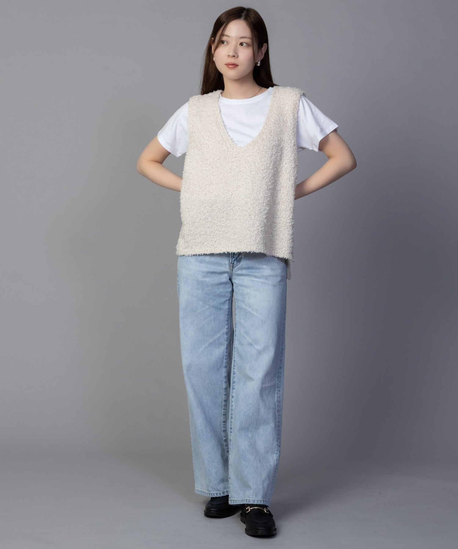 サムシング SOMETHING LISA 復古寬鬆牛仔褲