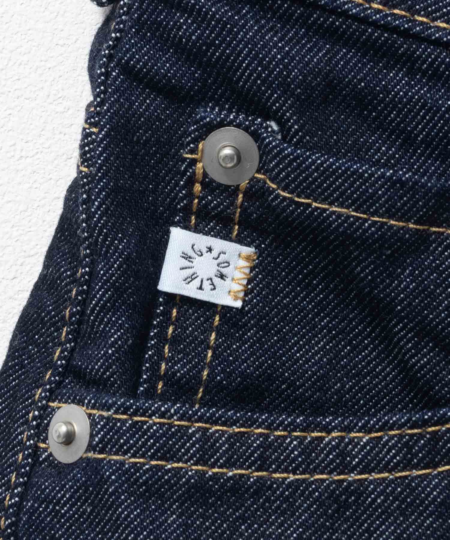 サムシング SOMETHING HANA タックカーブデニムパンツ （インディゴブルー） インディゴブルー