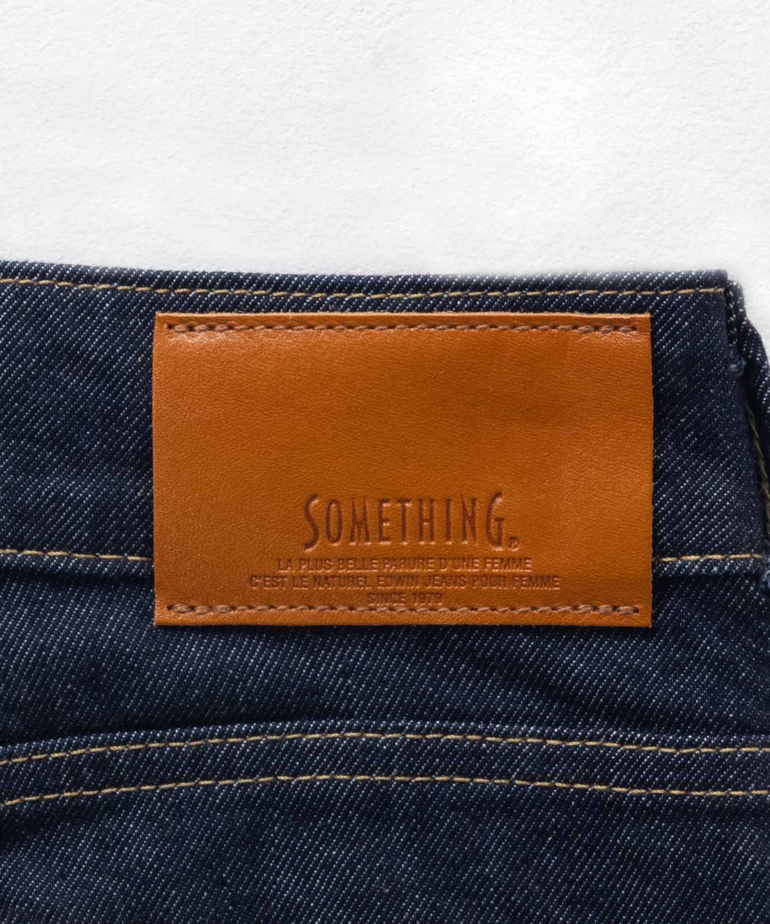 サムシング SOMETHING HANA タックカーブデニムパンツ （インディゴブルー） インディゴブルー