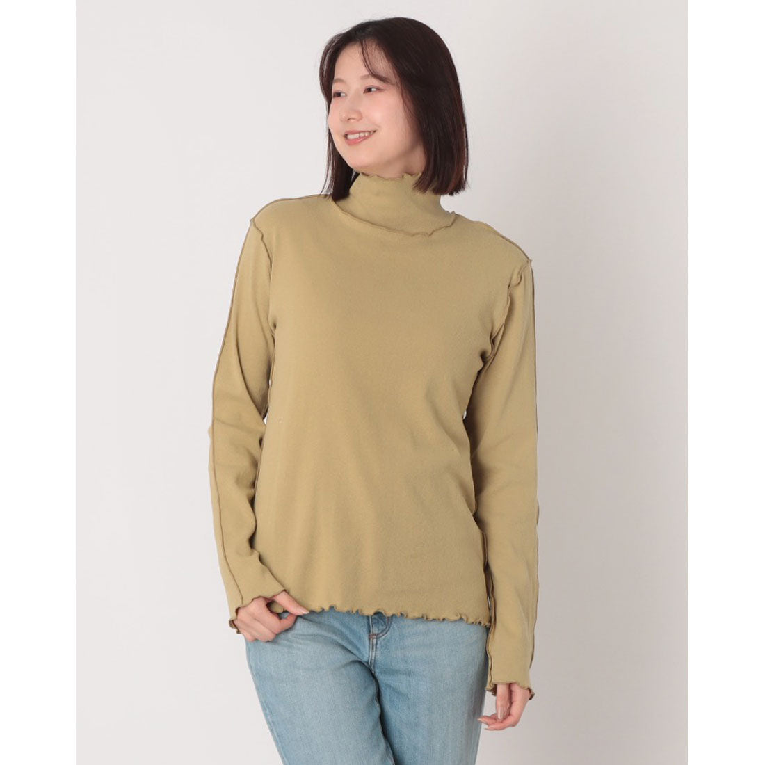 エスオー SO ハイネック長袖Tシャツ （ウィロー） ウィロー
