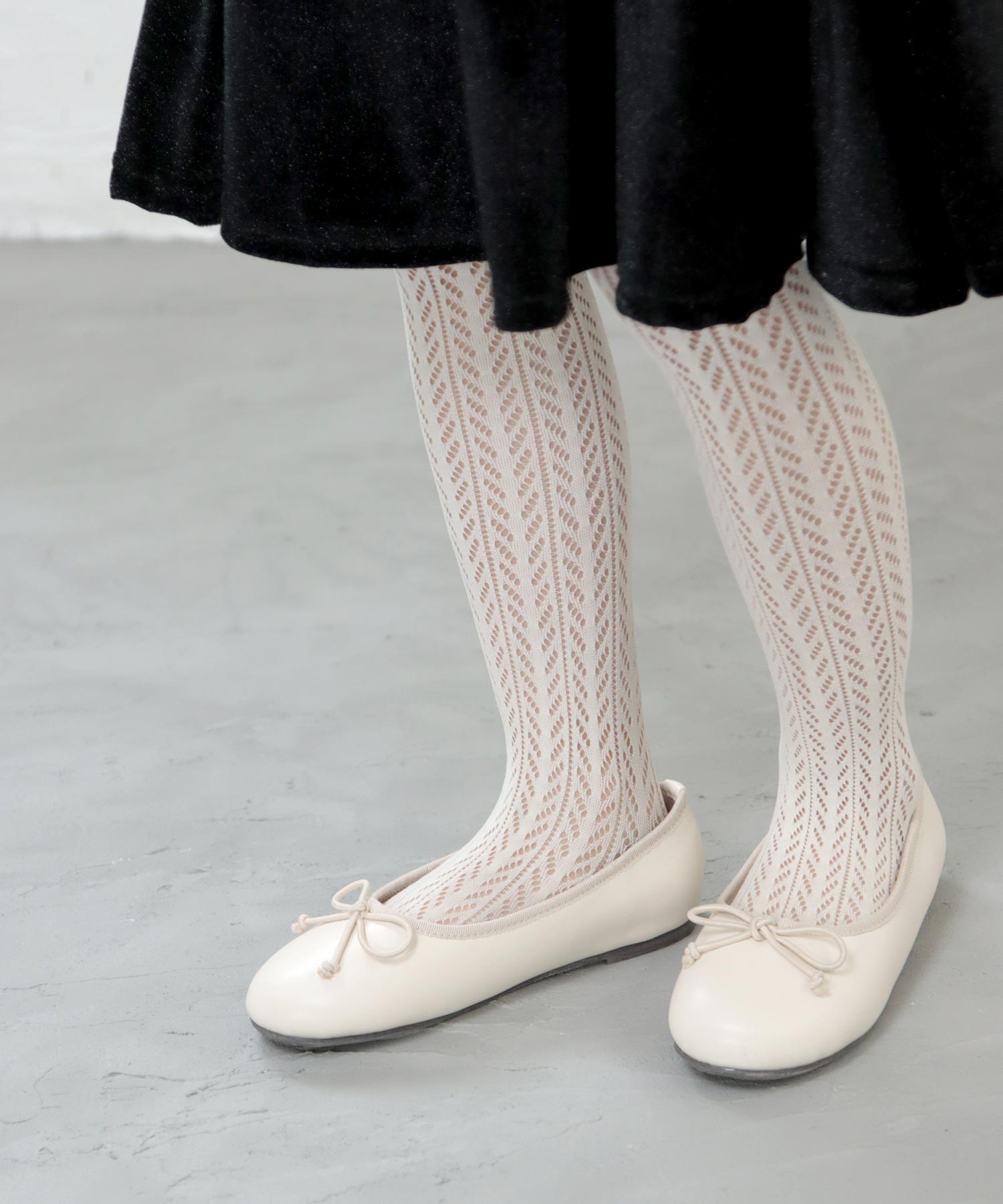 ソロット SOROTTO 【ママとお揃い】19-22cm バレエシューズ,アイボリー
