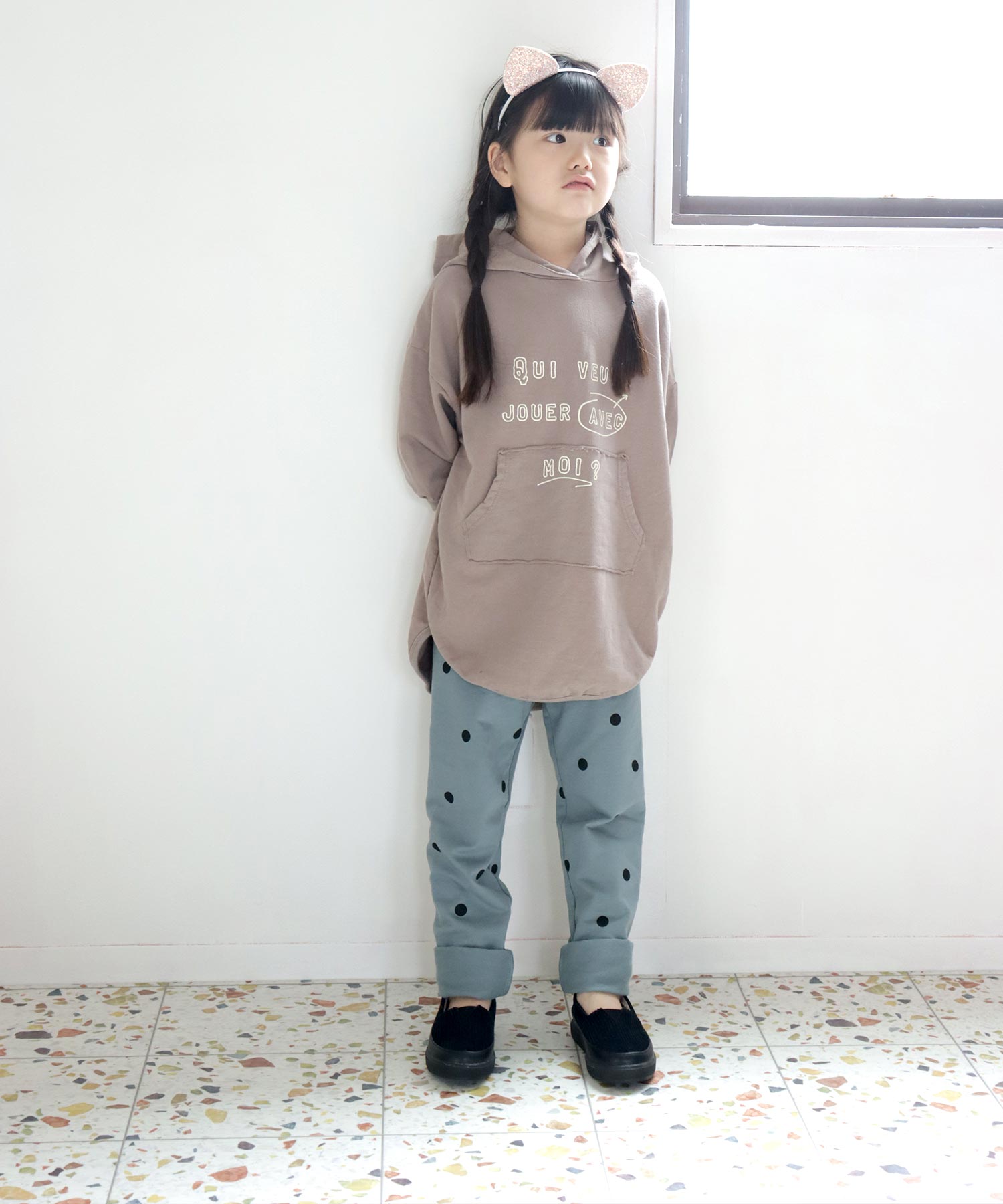 ソロット SOROTTO 【ママとお揃い】キッズコーデュロイスニーカースリッポン