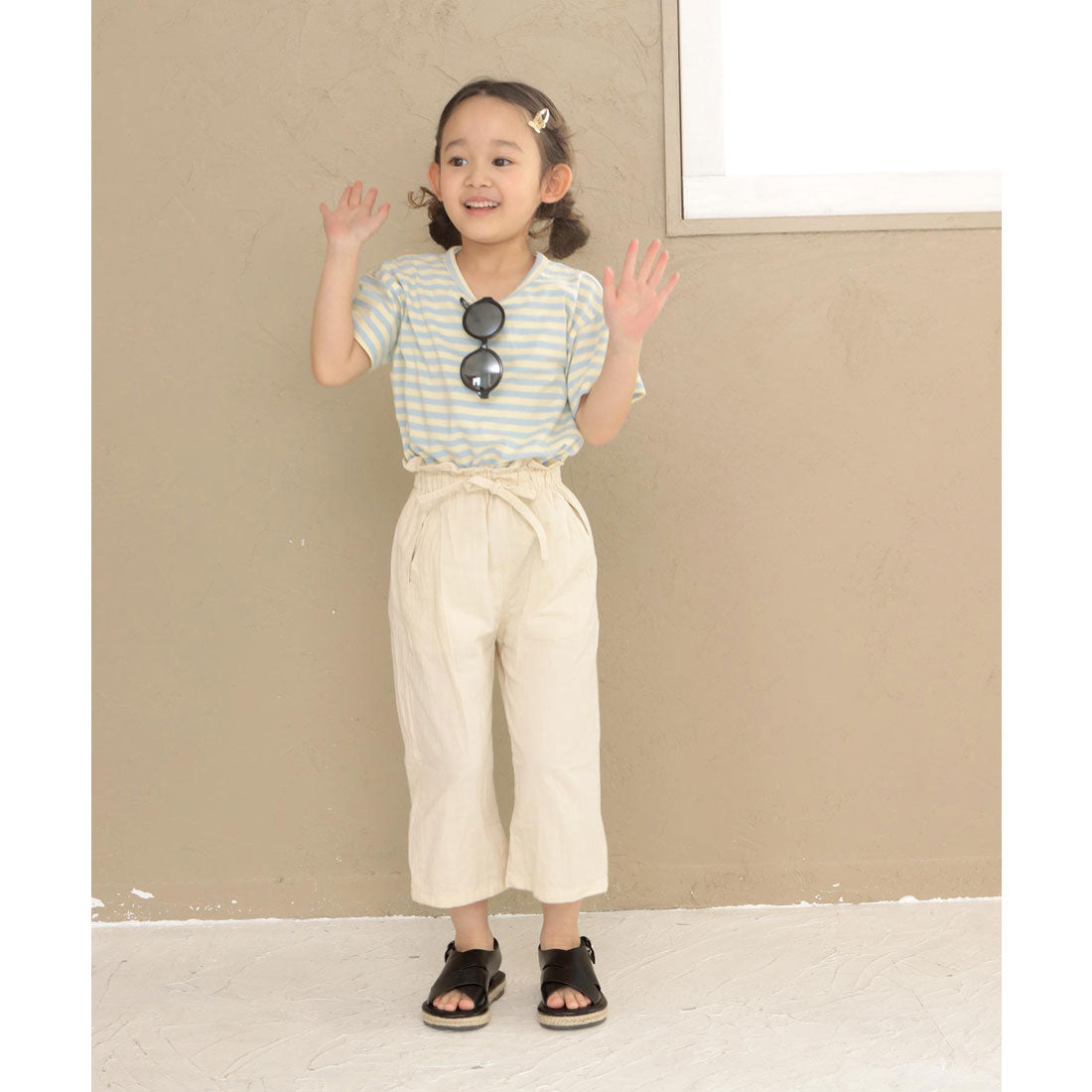 ソロット SOROTTO 【ママとお揃い】ジュートソールのフラットサンダル (KIDS) （ブラック） ブラック