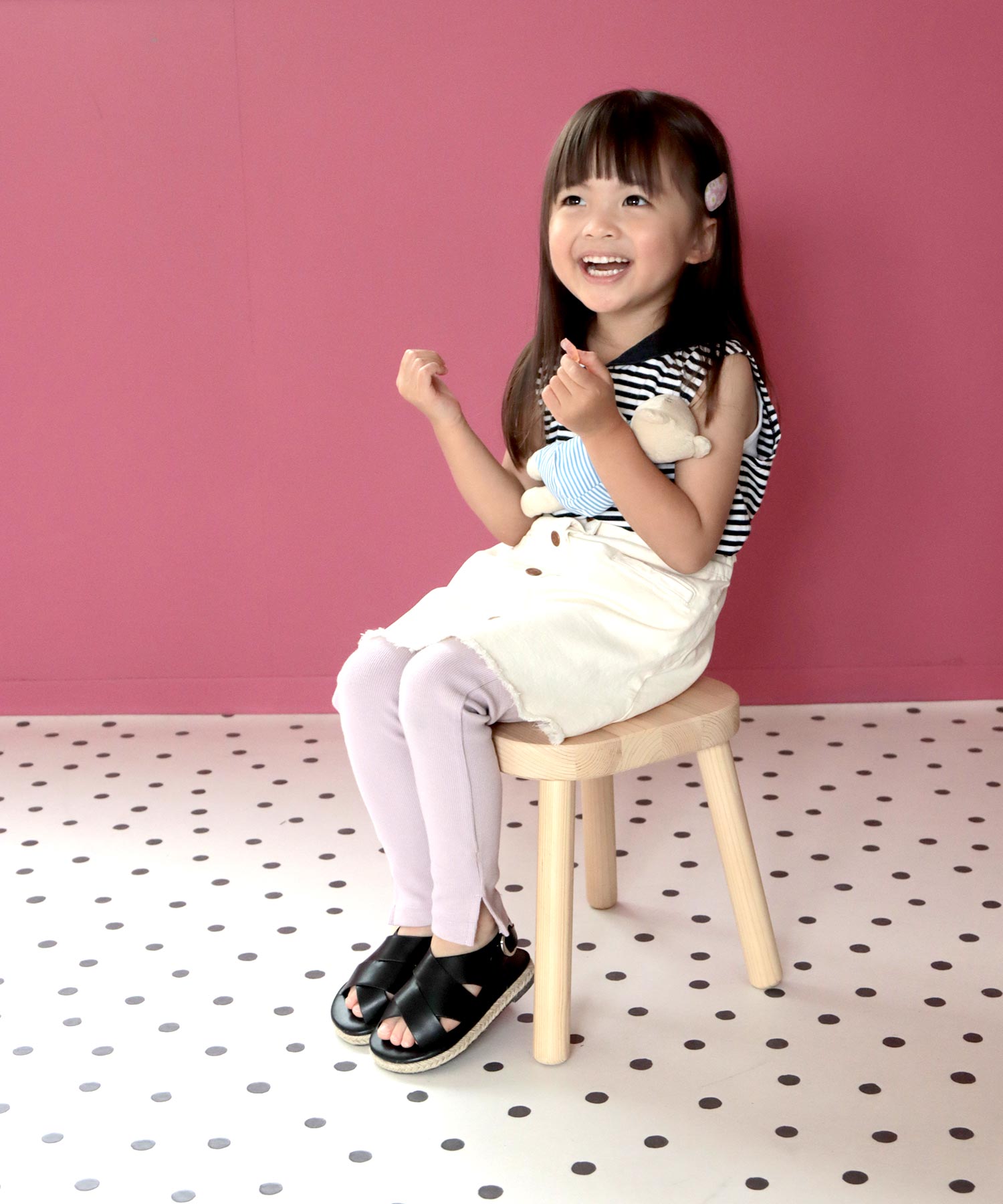ソロット SOROTTO 【ママとお揃い】ジュートソールのフラットサンダル (KIDS) （ブラック） ブラック