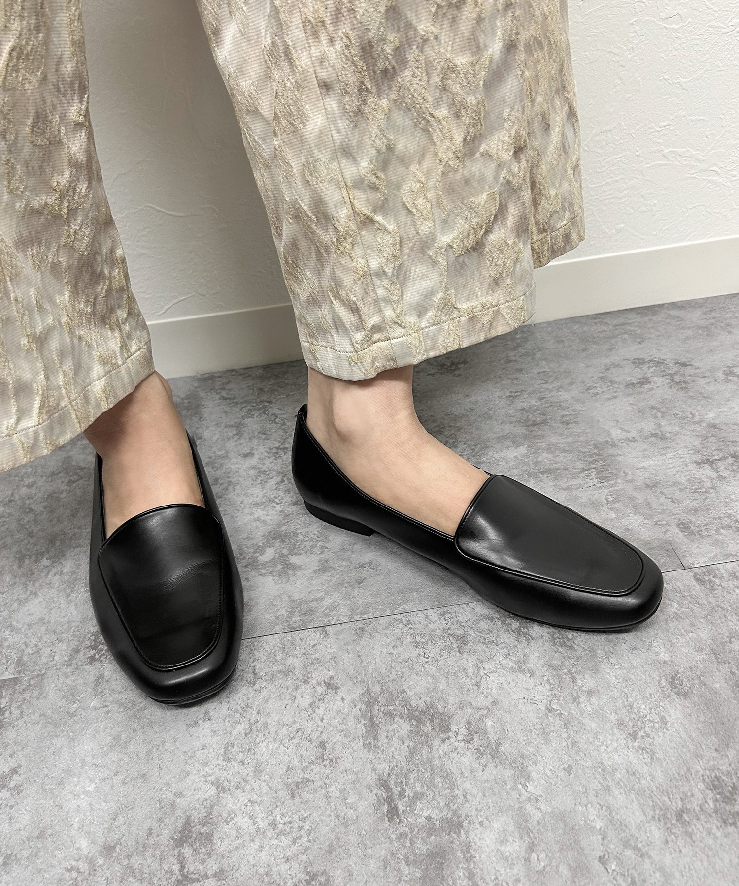 ソロット SOROTTO 日本製ミニマルローファーパンプス MADE IN JAPAN （ブラック） ブラック