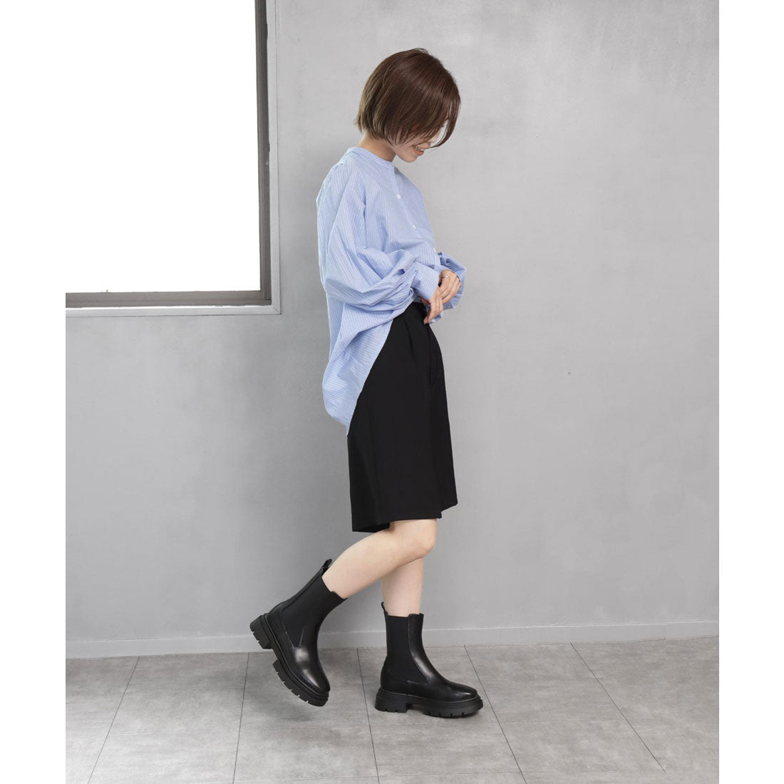 ソロット SOROTTO トラックソールのミドルサイドゴアブーツ