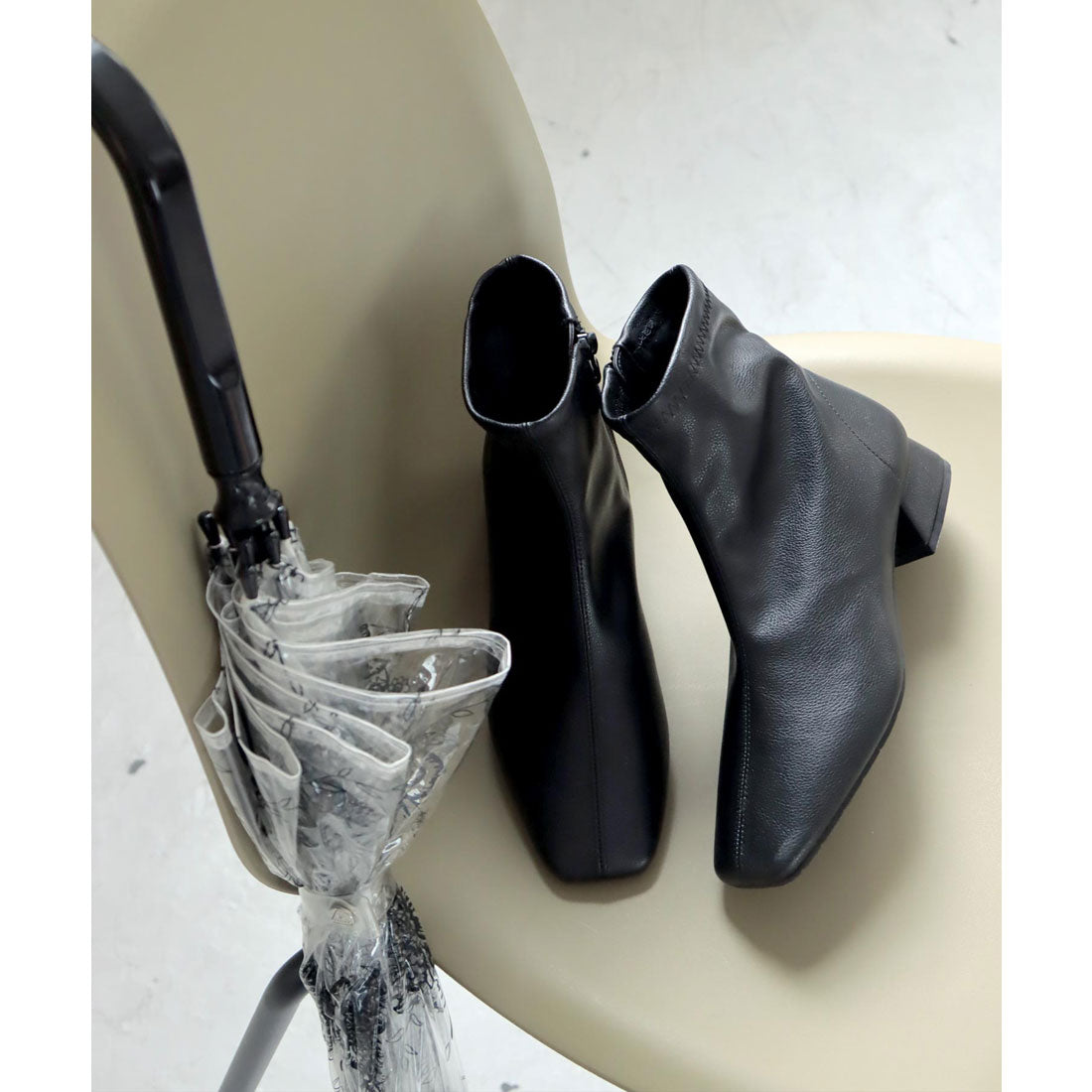 SOROTTO - Waterproof soft faux leather rain boots