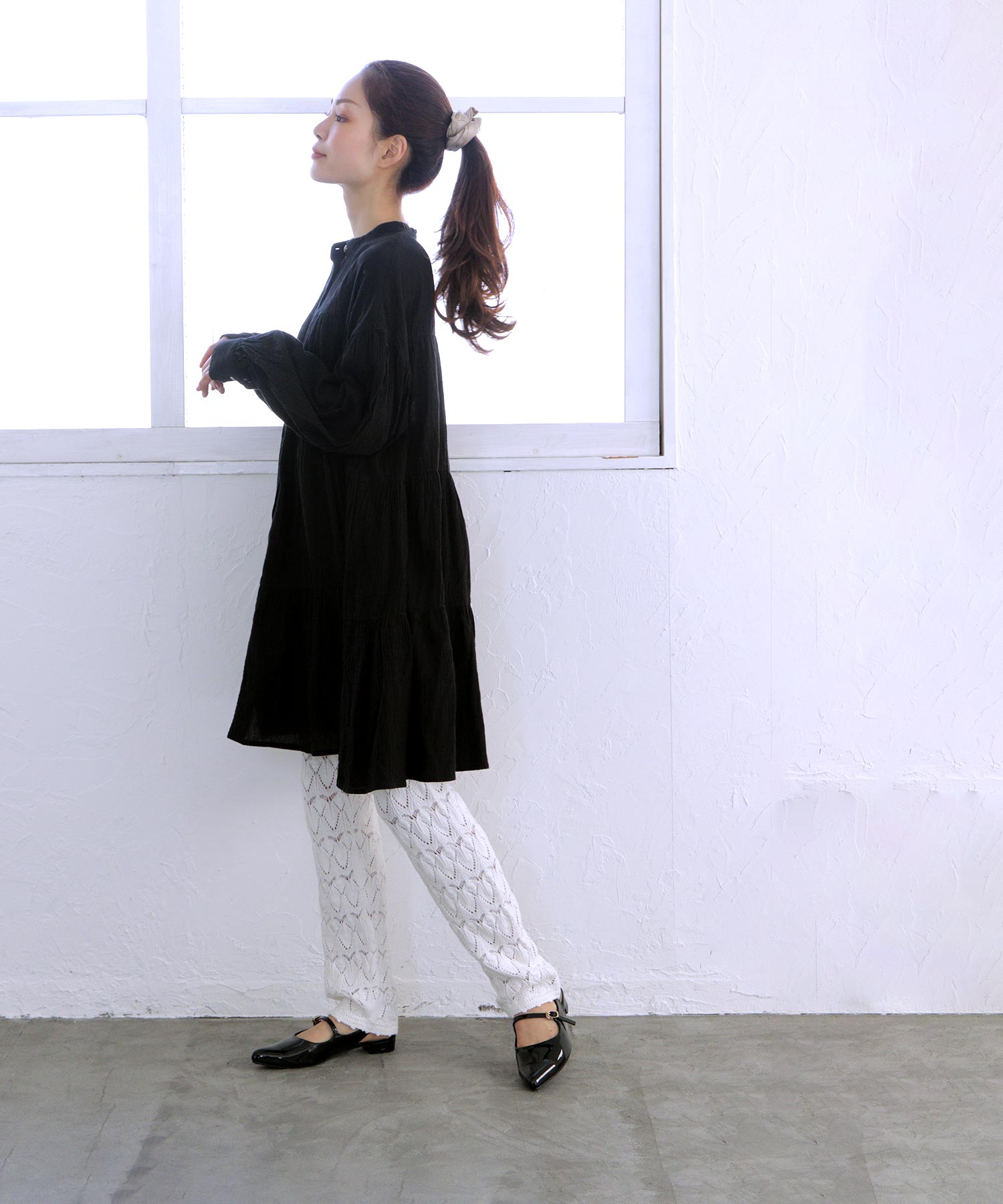 ソロット SOROTTO バックストラップメリージェーンパンプス/ポインテッドトゥ (LADYS) （ブラック） ブラック