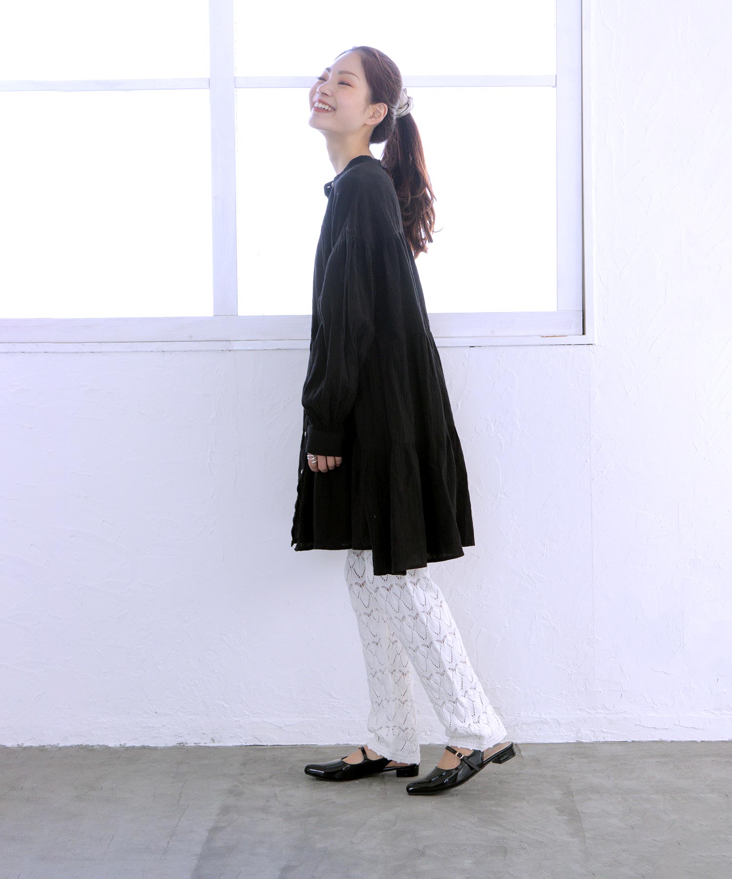 ソロット SOROTTO バックストラップメリージェーンパンプス/ポインテッドトゥ (LADYS) （ブラック） ブラック