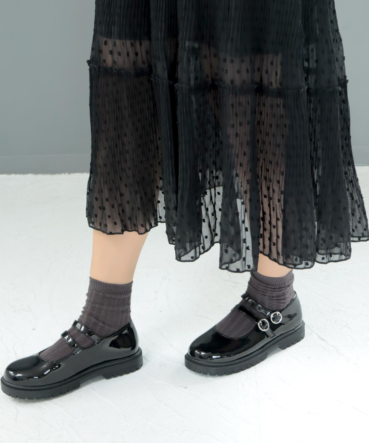 ソロット SOROTTO ダブルストラップ 厚底フォーマルパンプス  ◆メリージェーンシューズ