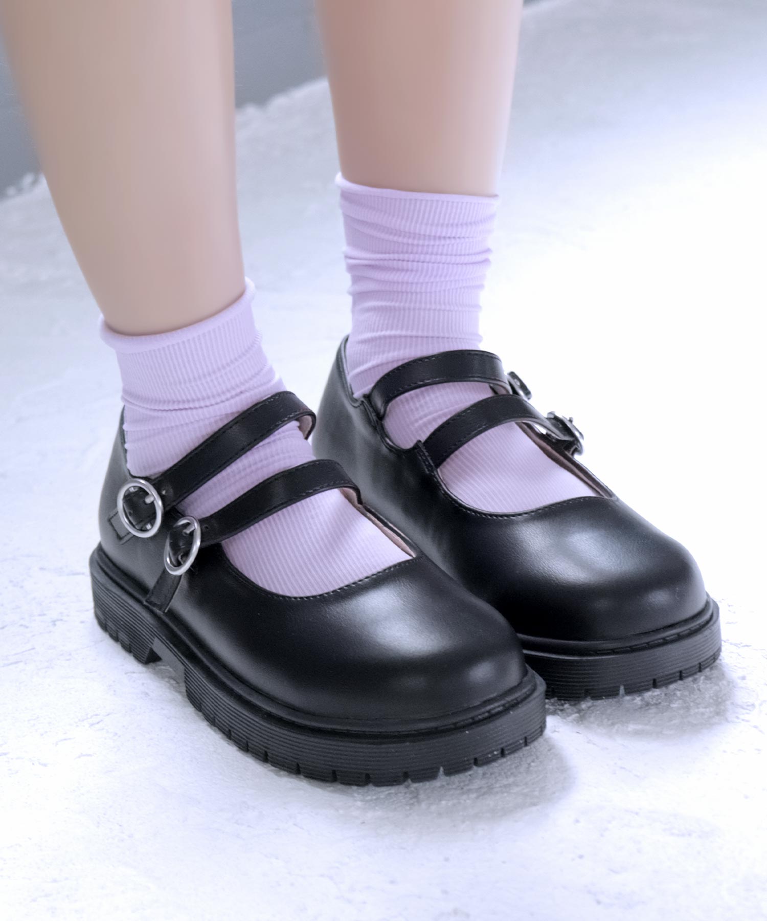 ソロット SOROTTO ダブルストラップ 厚底フォーマルパンプス  ◆メリージェーンシューズ