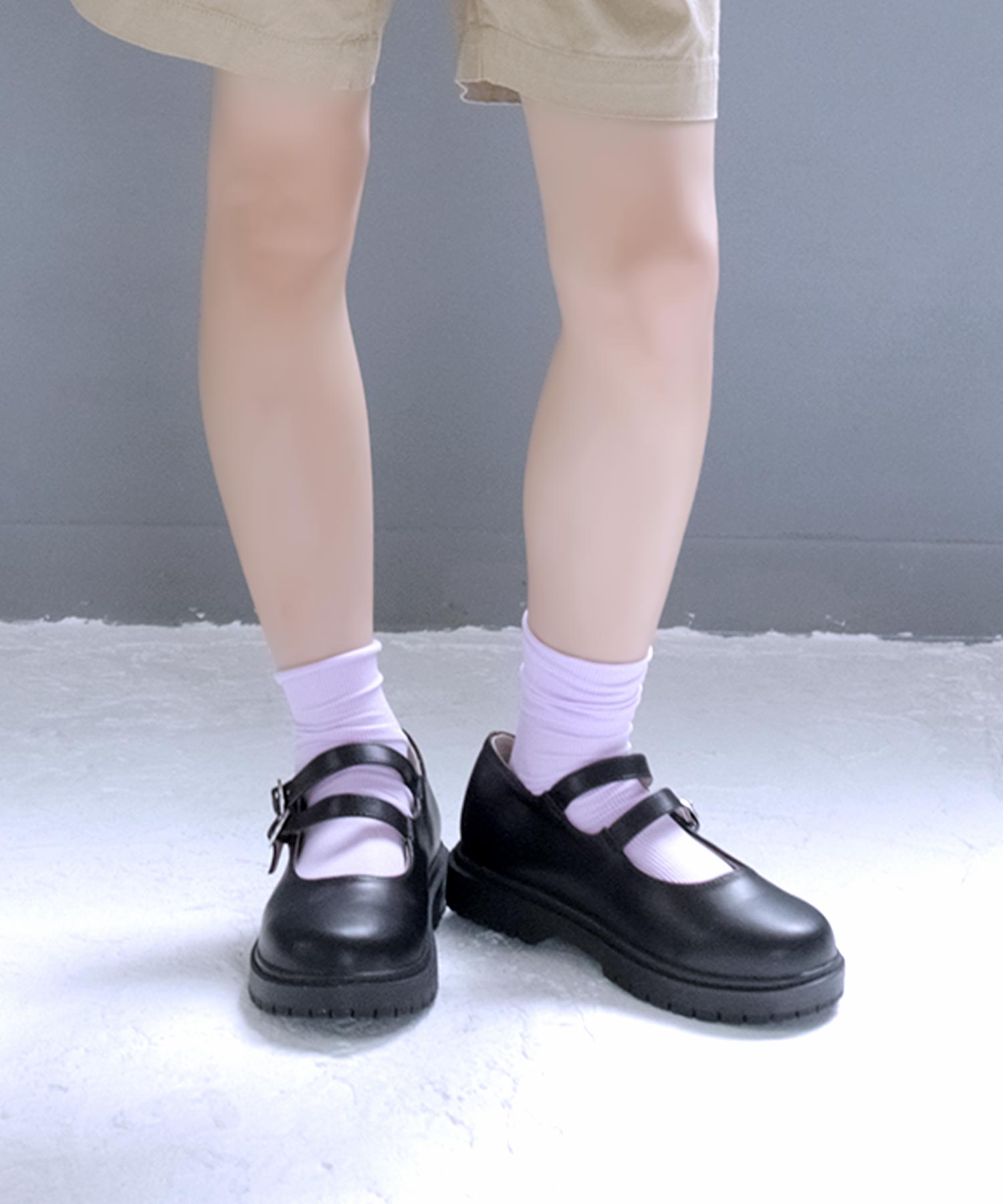 ソロット SOROTTO ダブルストラップ 厚底フォーマルパンプス  ◆メリージェーンシューズ