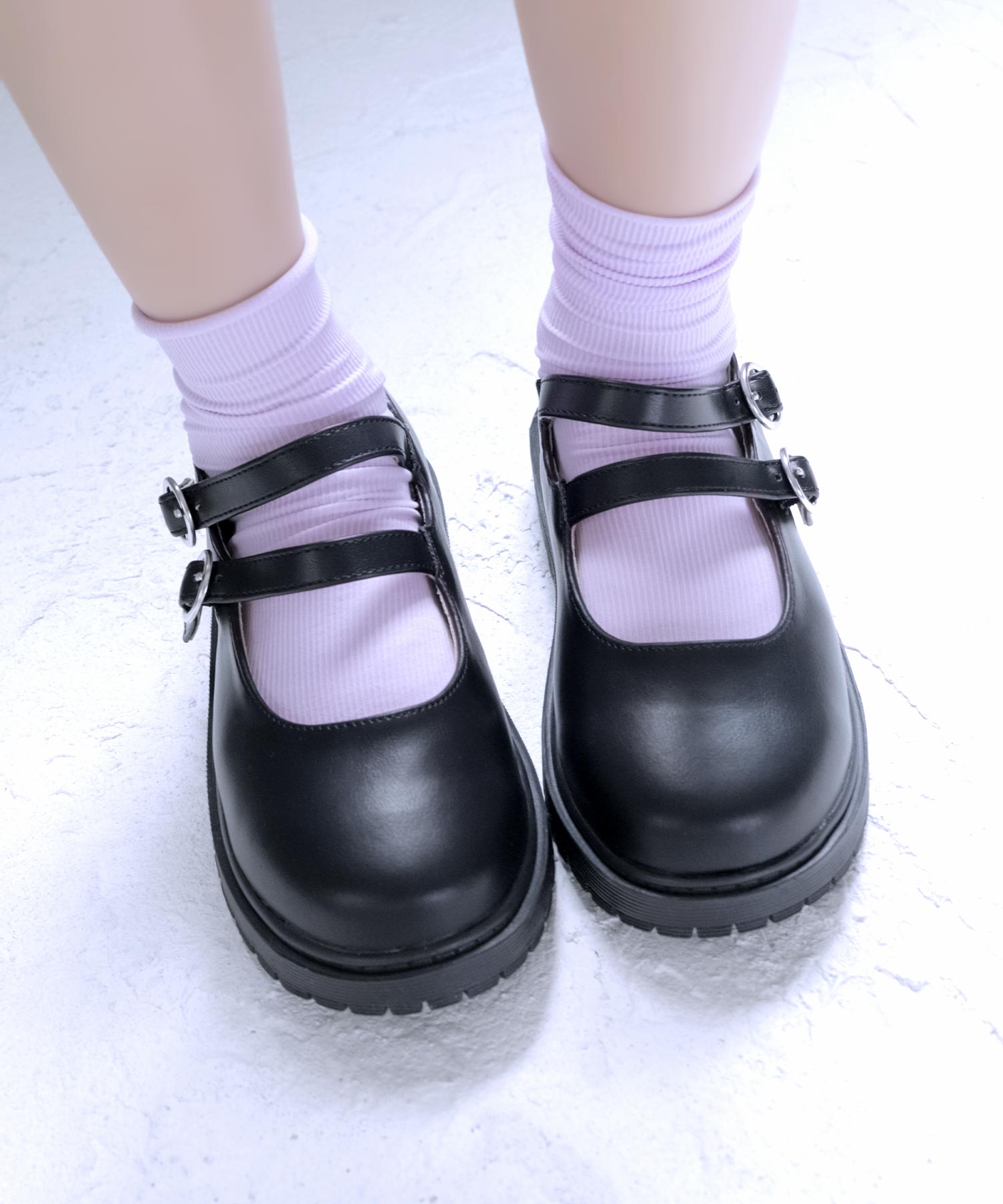 ソロット SOROTTO ダブルストラップ 厚底フォーマルパンプス  ◆メリージェーンシューズ