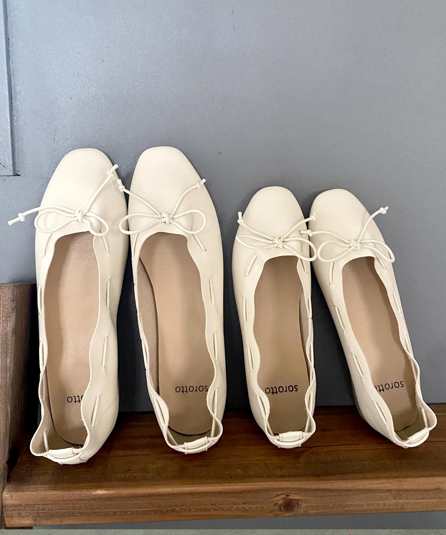 Sorotto Sorotto [從兒童到成人]輕巧的Petanko鞋，帶有Kushukushu Design