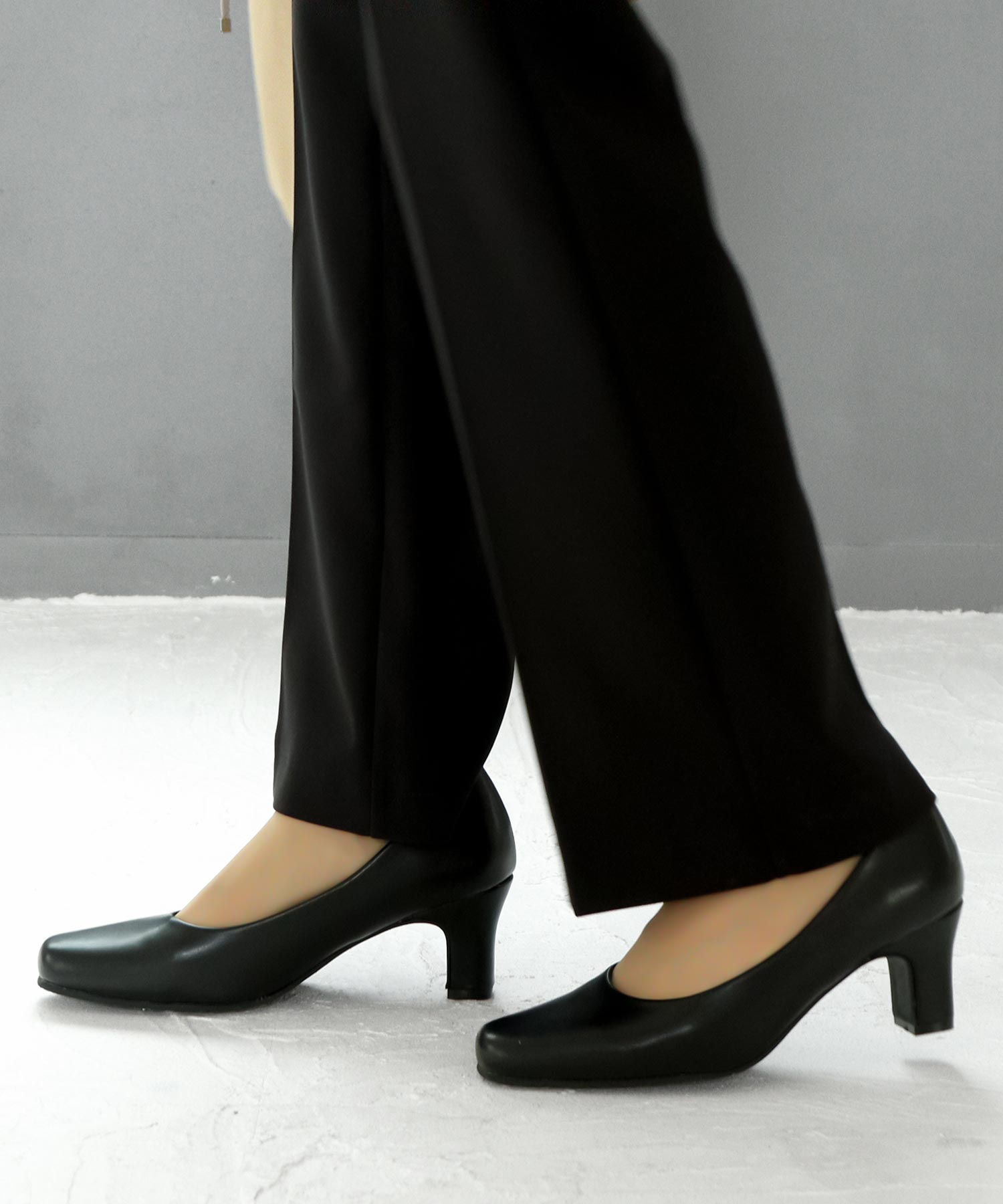 SOROTTO Soft 3D insole, 6.5cm mid-heel, plain pumps you can run in