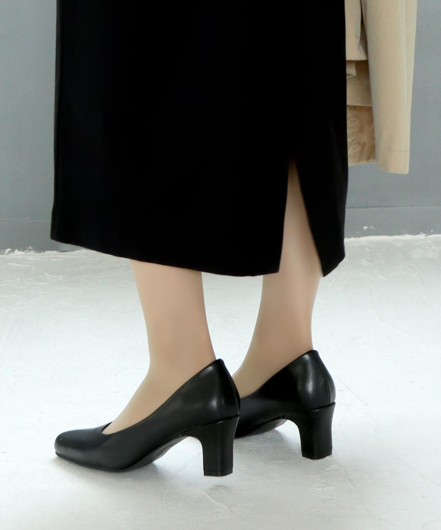 SOROTTO Soft 3D insole, 6.5cm mid-heel, plain pumps you can run in