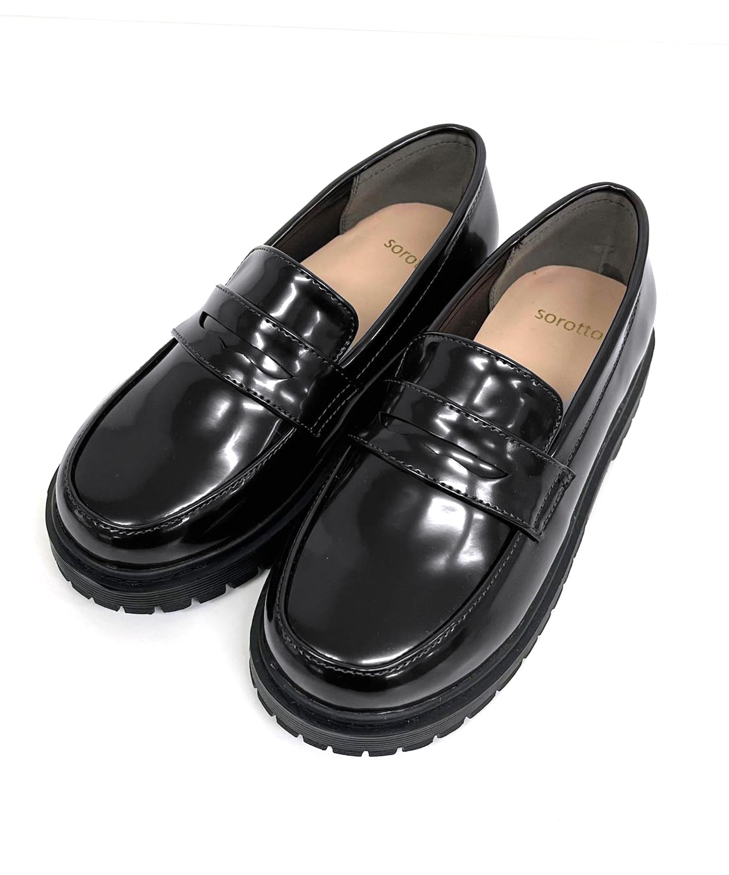 SOROTTO Thick-soled coin loafer pumps