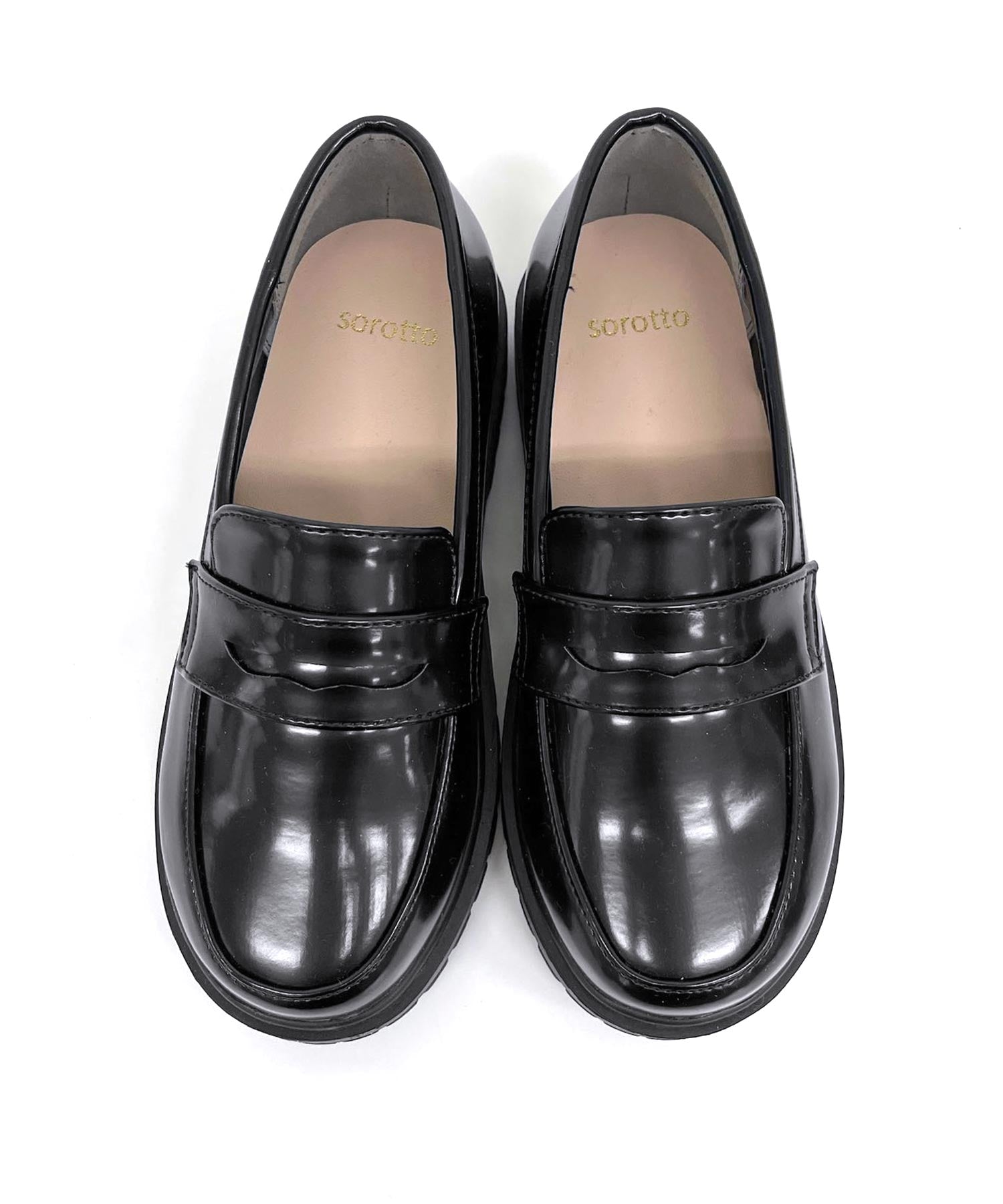 SOROTTO Thick-soled coin loafer pumps