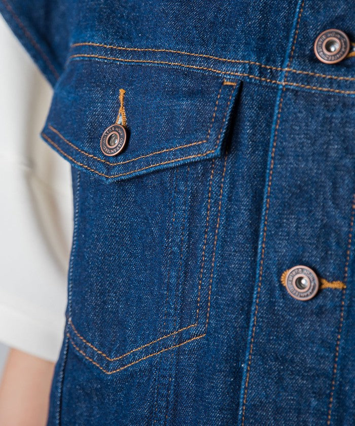 Socolla 【socolla】 Denim Over Vest
