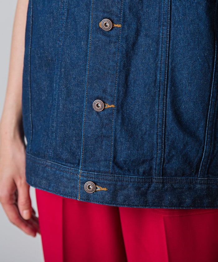 Socolla 【socolla】 Denim Over Vest