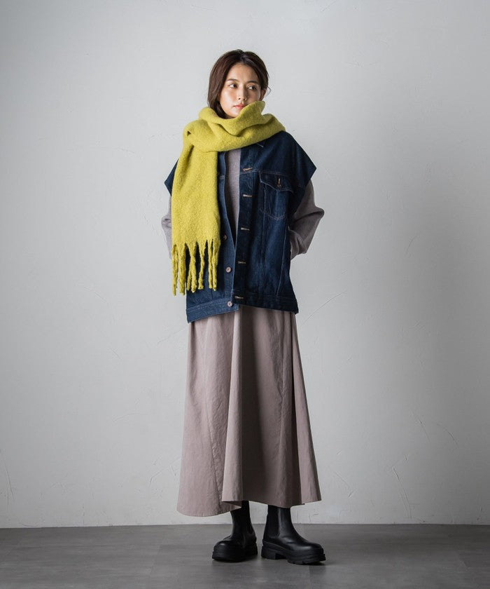 Socolla 【socolla】 Denim Over Vest