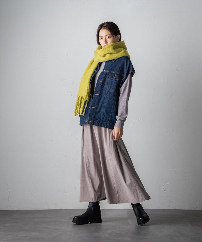 Socolla 【socolla】 Denim Over Vest