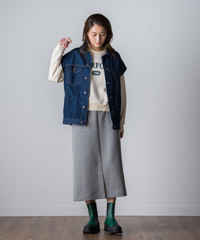 Socolla 【socolla】 Denim Over Vest