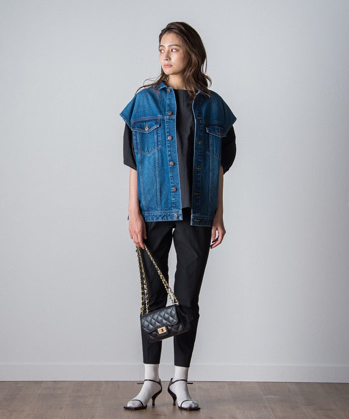 Socolla 【socolla】 Denim Over Vest