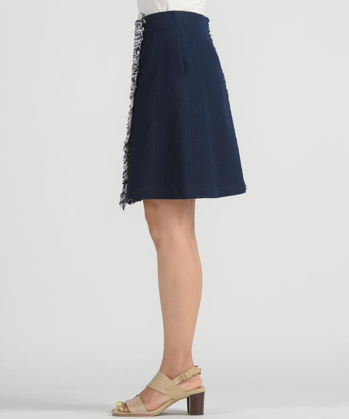 socolla、新品、未使用、タグ付き Socolla 【socolla】DENIMSIDEBUTTONCOMBIRAPMINI